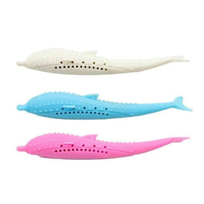 Fish shaped self-cleaning toothbrush with Catnip - Catnip Beasts