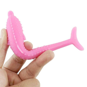 Fish shaped self-cleaning toothbrush with Catnip - Catnip Beasts