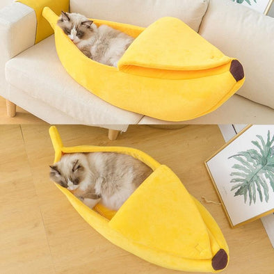 Funny Banana Cat Bed Cute Durable Portable Basket Multicolor-Catnip Beasts