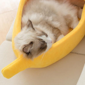 Funny Banana Cat Bed Cute Durable Portable Basket Multicolor-Catnip Beasts