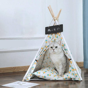 Pet Tent House Portable Thick Cushion Outdoor Indoor Portable-Catnip Beasts