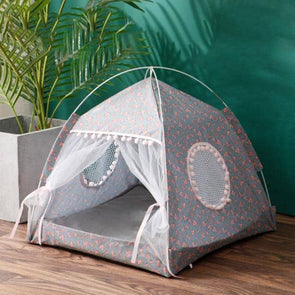 Pet Tent House Portable Thick Cushion Outdoor Indoor Portable-Catnip Beasts