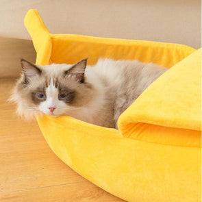 Funny Banana Cat Bed Cute Durable Portable Basket Multicolor-Catnip Beasts